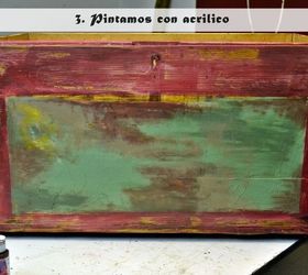 antique trunk project, how to, painted furniture, repurposing upcycling