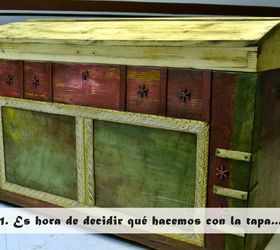 antique trunk project, how to, painted furniture, repurposing upcycling