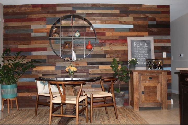 pallet wall reclaimed wood