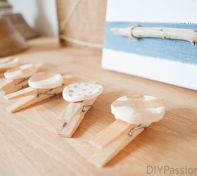 diy rustic photo display with air dry clay, crafts