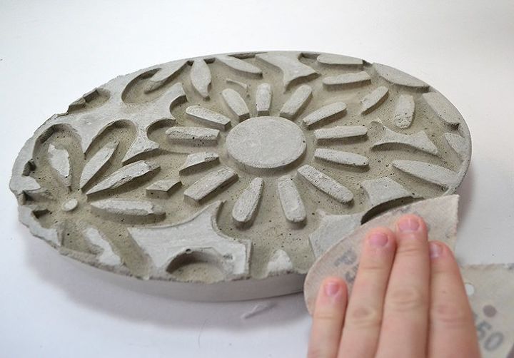 diy embossed stepping stones, concrete masonry, gardening, outdoor living