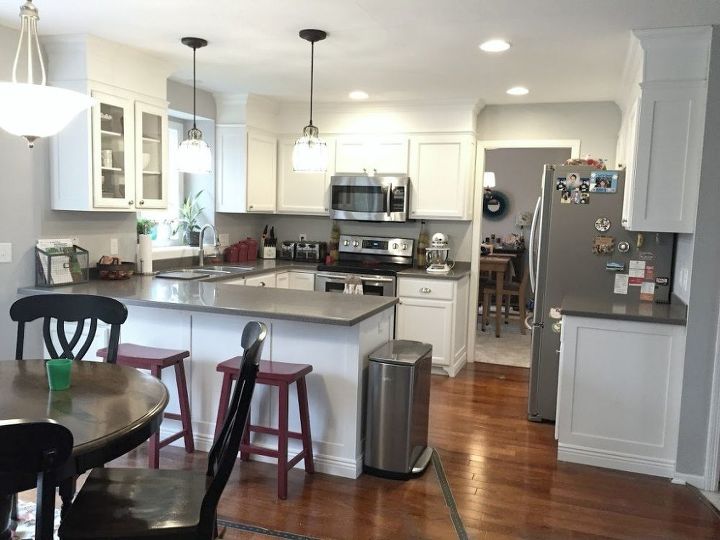 builder grade kitchen makeover