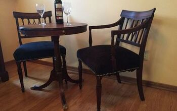  Restaurando (sem pintura) uma mesa de mogno de $ 15, além de duas cadeiras Regency