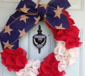 easy patriotic wreath, crafts, patriotic decor ideas, seasonal holiday decor, wreaths