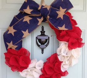 easy patriotic wreath, crafts, patriotic decor ideas, seasonal holiday decor, wreaths