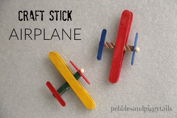 craft stick airplane, crafts, how to