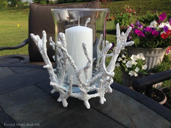 diy portavelas de vidrio de imitacin de coral