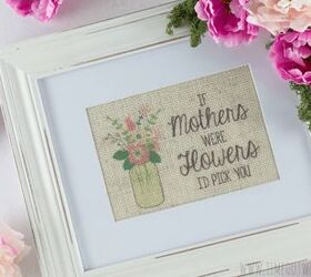 diy flower frame for mom, crafts, seasonal holiday decor