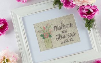DIY Flower Frame for Mom