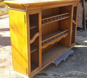 hutch top repurposed into dining room storage buffet, dining room ideas, painted furniture, repurposing upcycling, storage ideas