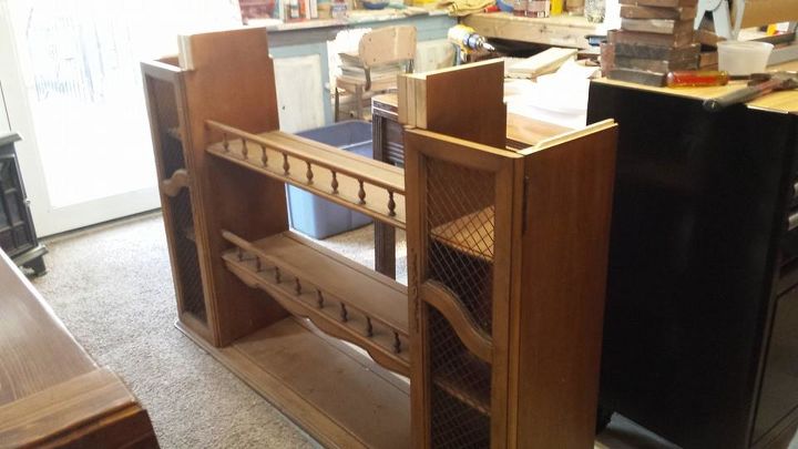 Hutch Top Repurposed Into Dining Room Storage Buffet Hometalk