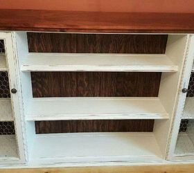 Hutch Top Repurposed Into Dining Room Storage/Buffet