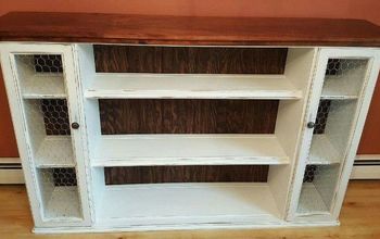 Hutch Top Repurposed Into Dining Room Storage/Buffet