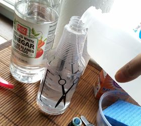 a super easy non toxic spring cleaner, cleaning tips, go green, Make it easy Get a bottle with measurements