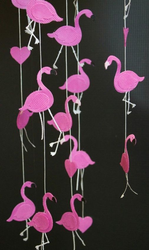 decorao mvel flamingo diy