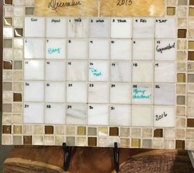 new purpose for marble glass stone tiles family command center , diy, home office, organizing, tiling