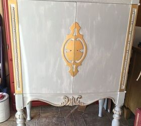brunswick 1926 radio cabinet turned old world wine cabinet, painted furniture