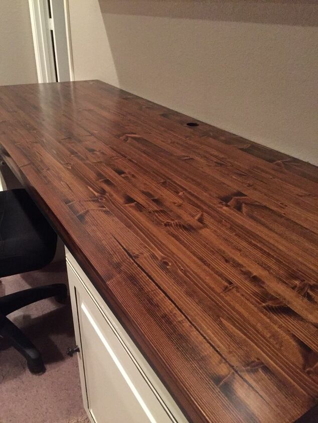 Butcher Block For Our Computer Desk For 50 00 Hometalk