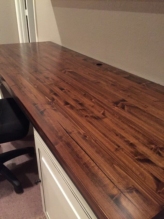 butcher block for our computer desk for 50 00