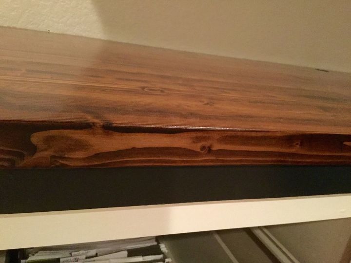 Butcher Block For Our Computer Desk 50 00 Hometalk Butcher Block For Our Computer Desk