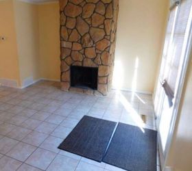 q i have very bad eye sore of a fireplace what to do with it it s stone, concrete masonry, fireplaces mantels, home decor, home decor dilemma, Bought this condo in Jan don t know what to do with the fireplace