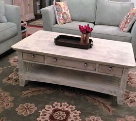shabby chic coffee table, chalk paint, painted furniture, shabby chic, Finished product