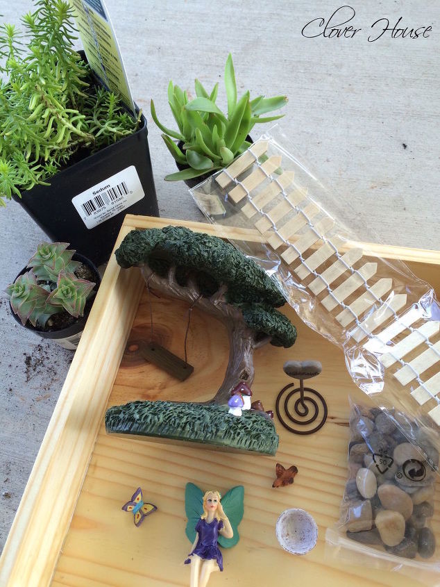 how to create a recycled fairy garden, crafts, gardening, how to, succulents