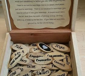 marriage box made from a cigar box, crafts, repurposing upcycling