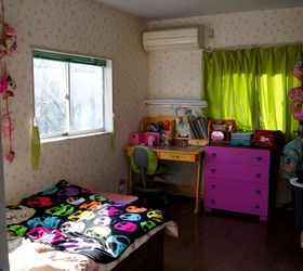 tween girls room makeover , bedroom ideas, chalkboard paint, crafts, home decor, painting, shelving ideas