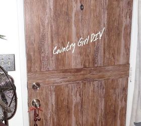 Rustic Wood Look Metal Door