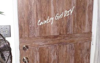 Rustic Wood Look Metal Door