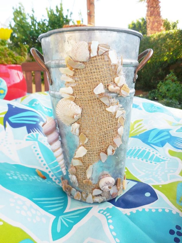 seahorse, crafts, outdoor living, repurposing upcycling