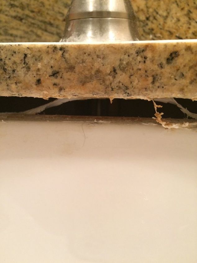 what can i do about my sink that separated from the countertop, Sink separated from granite countertop