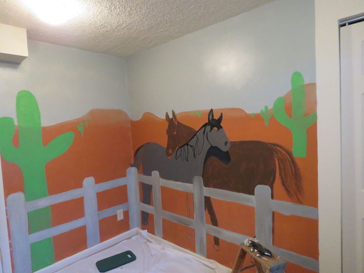 everyone needs a friend mural, bedroom ideas, painting