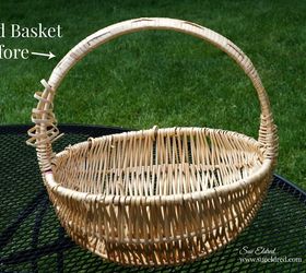 new look for an old basket, container gardening, gardening, repurposing upcycling