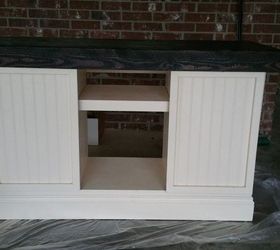 dresser turned tv cabinet, diy, kitchen cabinets, painted furniture, repurposing upcycling