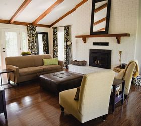 how to paint a dated brick fireplace, concrete masonry, fireplaces mantels, how to, painting