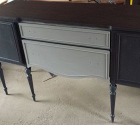 charcoal grey mahogany sideboard, painted furniture