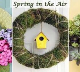 give an eye catching look to your room using wreaths in spring, crafts, wreaths