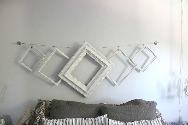 13 surprising uses for curtain rings, Make an easy designer headboard with frames