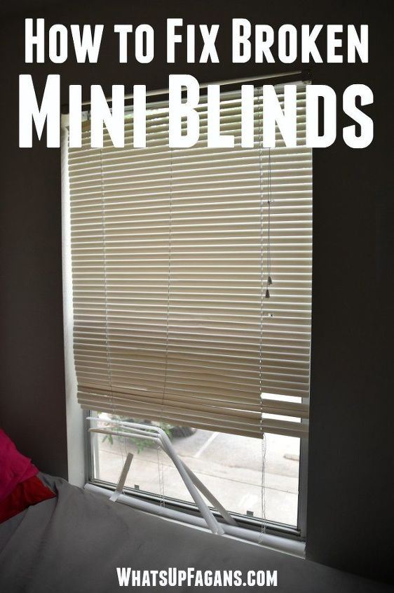 how to fix your mini blinds , home improvement, how to, window treatments, windows
