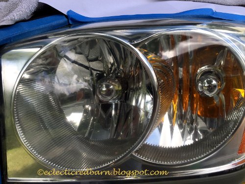 getting lights clean, appliances, cleaning tips, Cleaned Headlights