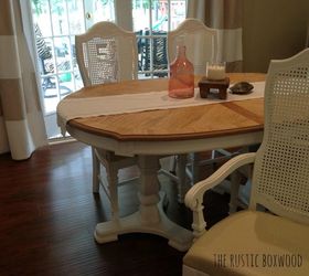 Vintage Dining Table and Cane Chairs Transformation