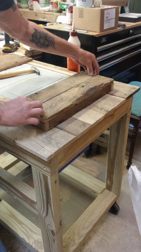 our version of a rustic cooler, diy, outdoor furniture, outdoor living, rustic furniture, woodworking projects