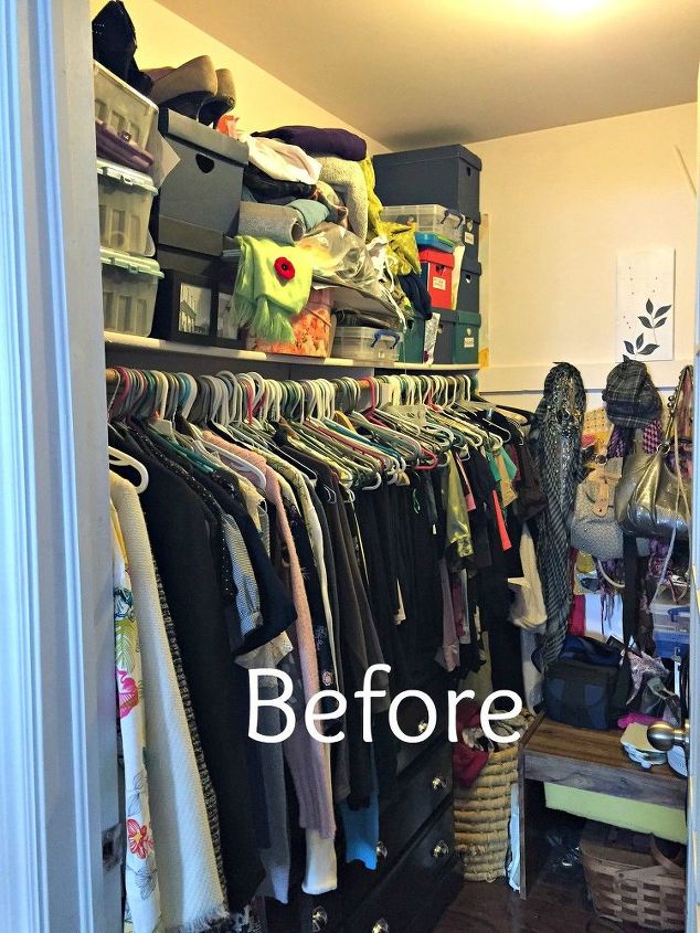 master bedroom closet makeover, bedroom ideas, closet, organizing, painting