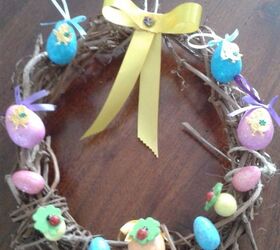 bird and burlap wreath, crafts, wreaths, Other Easter one
