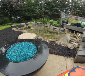 out with the old pond in with the new, outdoor living, ponds water features