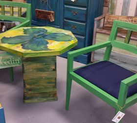 i spit on some pallets and i liked it , painted furniture, pallet, rustic furniture, woodworking projects