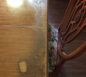how to find out the value of antique furniture, Worn top of table