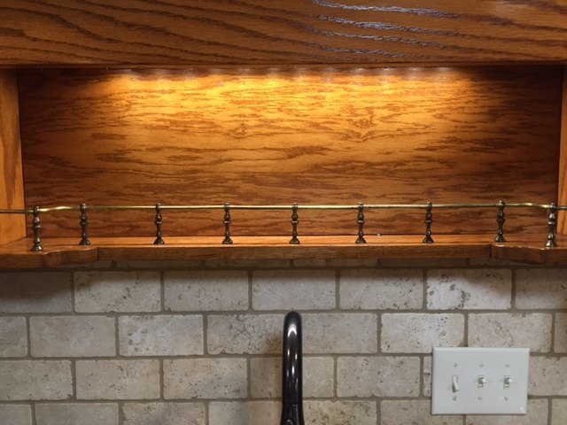 q what to do with metal piece around shelf , cosmetic changes, home improvement